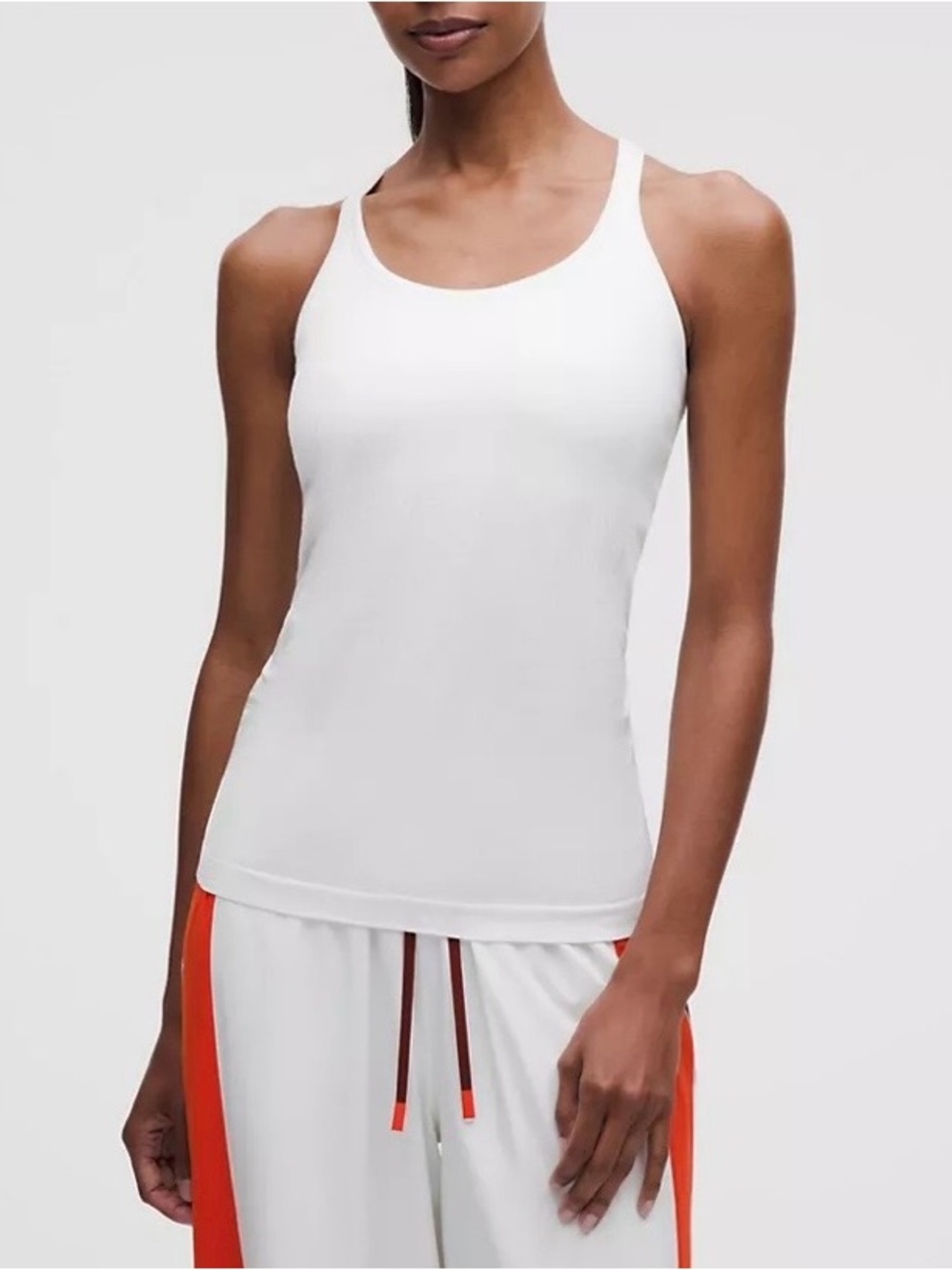 Lululemon Ebb to Street Tank Top Size 6 Yoga Athleisure White